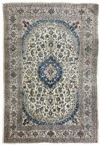 Persian Nain ivory ground carpet