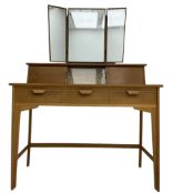 Heals of London - 1950s walnut and beech dressing table
