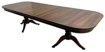 Walnut extending dining table