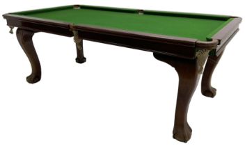 Riley - early 20th century mahogany snooker dining table