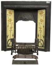 Gallery Collection Fireplaces - 'Toulouse' Art Nouveau inspired cast iron fireplace inset