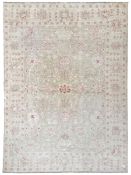 Persian design pale ivory ground carpet