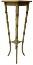 Simulated bamboo torchère or plant stand