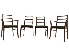 Richard Hornby for Fyne Ladye - set of six (4+2) mid-20th century dining chairs