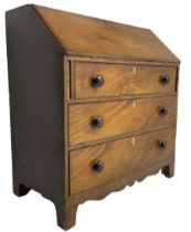 George III mahogany bureau