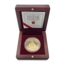 Queen Elizabeth II Bailiwick of Jersey 2012 'R.M.S. Titanic Centenary' gold proof five pound coin