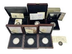 Silver coins and medallions