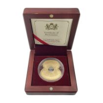 Queen Elizabeth II Bailiwick of Jersey 2012 'British Isles Poppy' gold proof five pound coin
