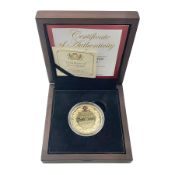 'HRH Prince George of Cambridge The Royal Baby' gold commemorative medallion