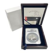 The Royal Mint United Kingdom 2013 'Britannia First Strike' five ounce fine silver proof coin
