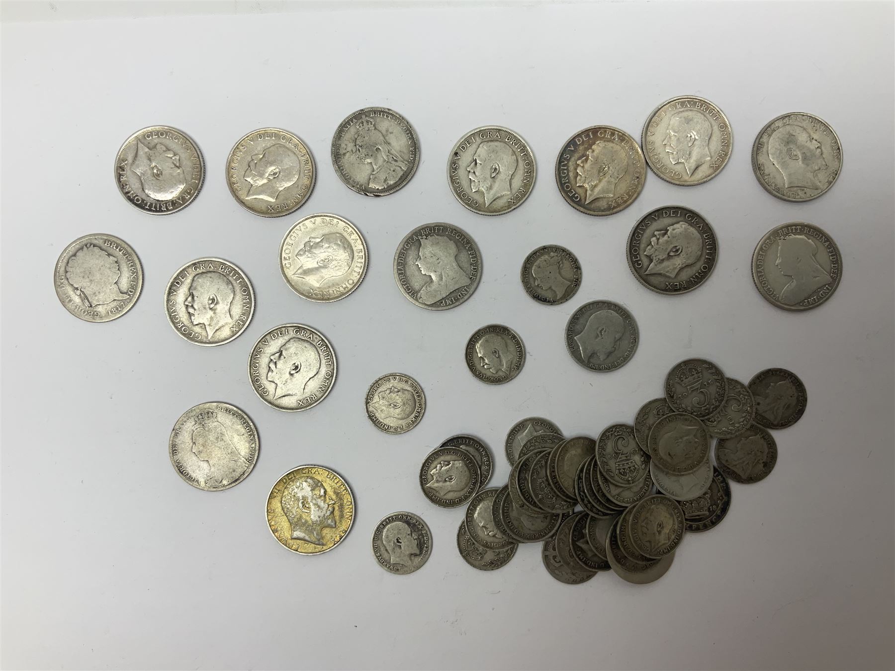 Approximately 145 grams of Great British pre 1920 silver coins - Image 2 of 2