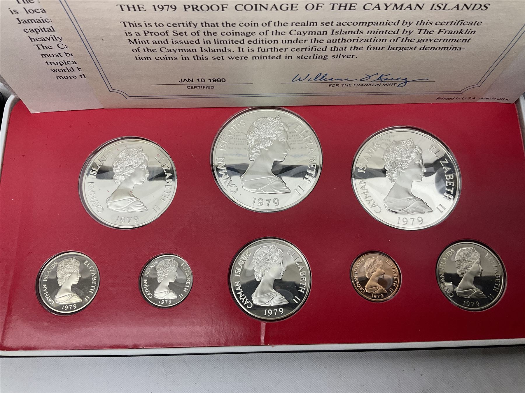First National Coinage of Barbados 1973 proof eight coin set - Image 4 of 17