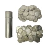 Approximately 90 grams of Great British pre 1920 and approximately 80 grams of pre 1947 silver three