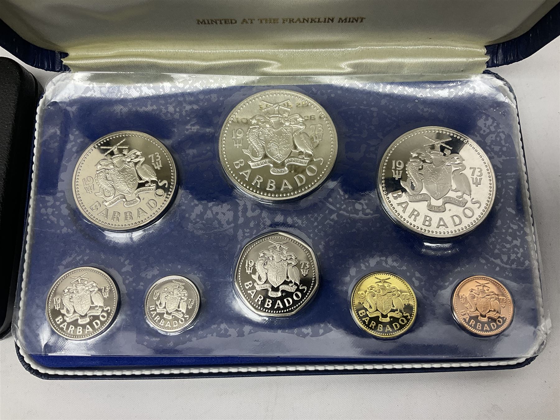 First National Coinage of Barbados 1973 proof eight coin set - Image 7 of 17