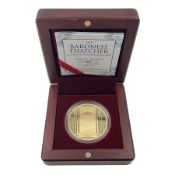 'The Baroness Thatcher' 2013 gold proof commemorative medallion