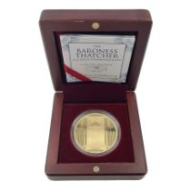 'The Baroness Thatcher' 2013 gold proof commemorative medallion