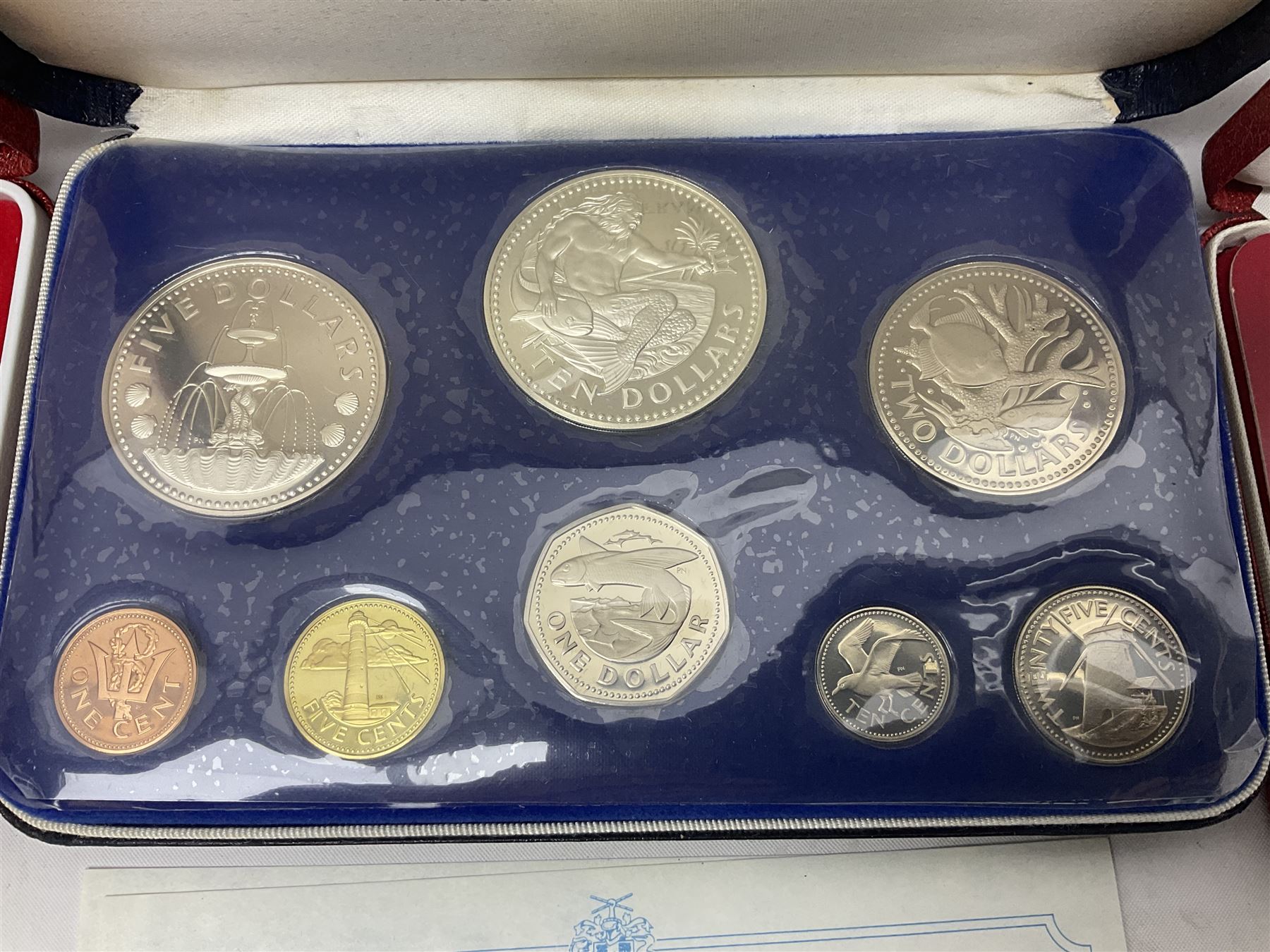 First National Coinage of Barbados 1973 proof eight coin set - Image 12 of 17