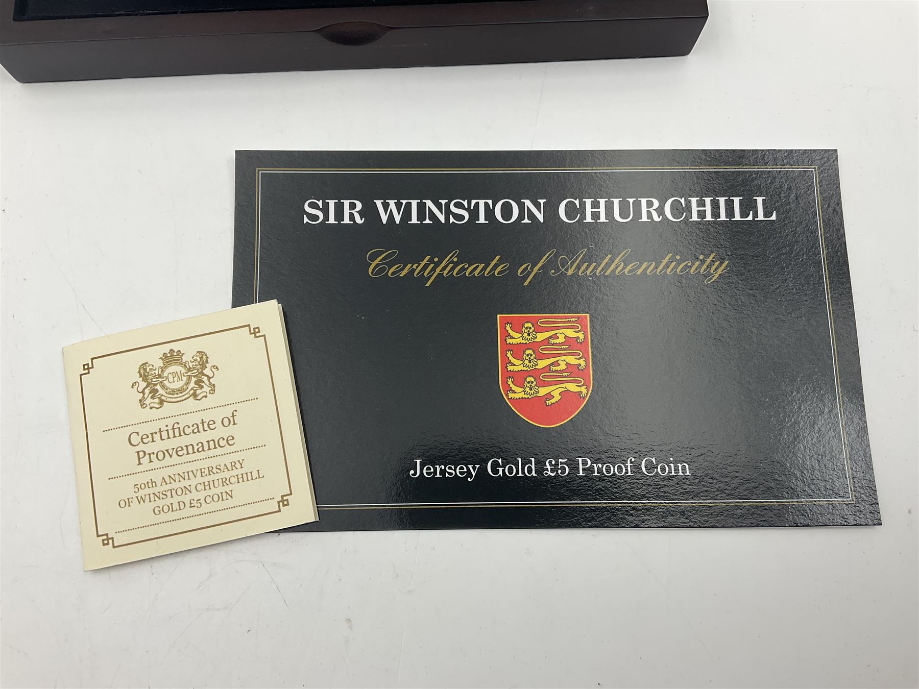 Queen Elizabeth II Bailiwick of Jersey 2015 'Sir Winston Churchill' gold proof five pound coin - Image 4 of 6