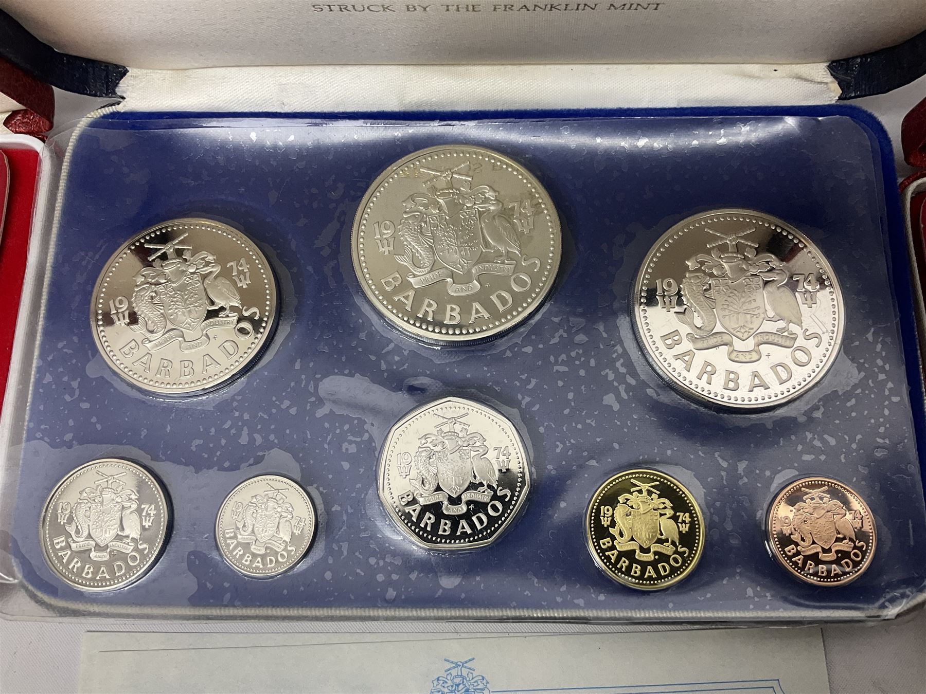 First National Coinage of Barbados 1973 proof eight coin set - Image 13 of 17