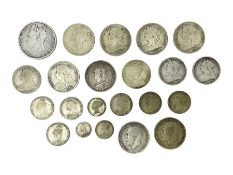 Approximately 210 grams of Great British pre 1920 silver coins