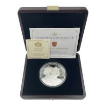 Queen Elizabeth II Bailiwick of Jersey 2013 'Coronation Jubilee' silver proof five ounce coin