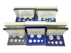 Four British Virgin Islands proof coin sets
