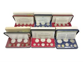 First National Coinage of Barbados 1973 proof eight coin set