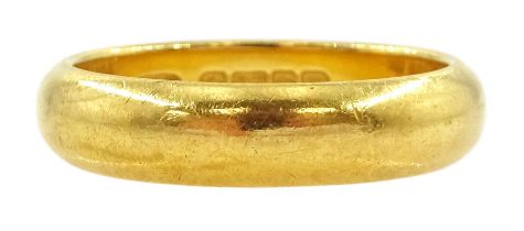 Early 20th century 22ct gold wedding band