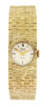 Rone 9ct gold ladies manual wind wristwatch
