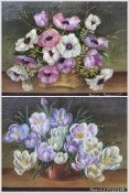 Maeve Somerset (British 20th Century): Still Life of Flowers