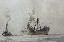 David C Bell (British 1950-): Hull Trawler 'Kingston Diamond'