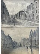 Frederick Schultz Smith (Hull 1860-1925): 'Albion Street' and Market Place - Hull