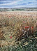 Neil Spilman (British 1951-): Poppy Field