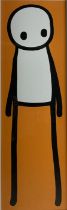 After Stik (British 1979-): ‘Standing Figure (Book) (Orange)’