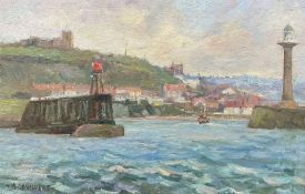 Michelle Saunders (British 1963-): 'Entering Whitby'