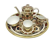 Royal Crown Derby Imari pattern miniature cabaret set