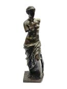 After the Antique; bronzed figure of the Venus De Milo