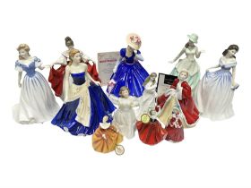 Seven Royal Doulton figures