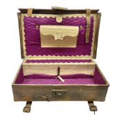 19th century leather suitcase