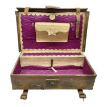 19th century leather suitcase