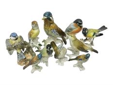 Eight Karl Ens bird figures