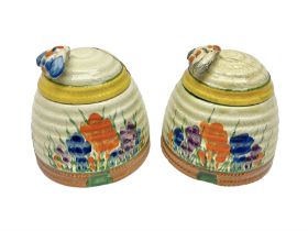 Two Clarice Cliff Bizarre for Newport Pottery