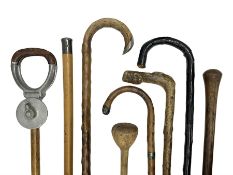 Six walking sticks