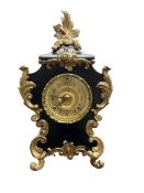 Ansonia - American late 19th century steel cased 8-day mantle clock in a Rococo case with decorative