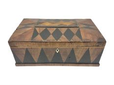 Late 19th/early 20th century marquetry inlaid mahogany box