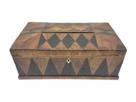 Late 19th/early 20th century marquetry inlaid mahogany box