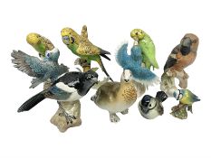 Collection of bird figures