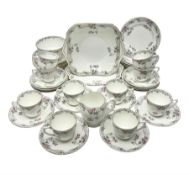 Shelley Bramble Rose pattern tea service