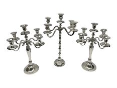 Pair of four branch candelabra