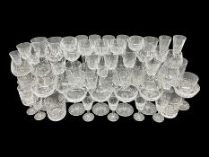 Set of Waterford Crystal Lismore pattern drinking glasses for six people